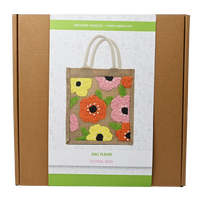 Floral Punch Needle Bag
