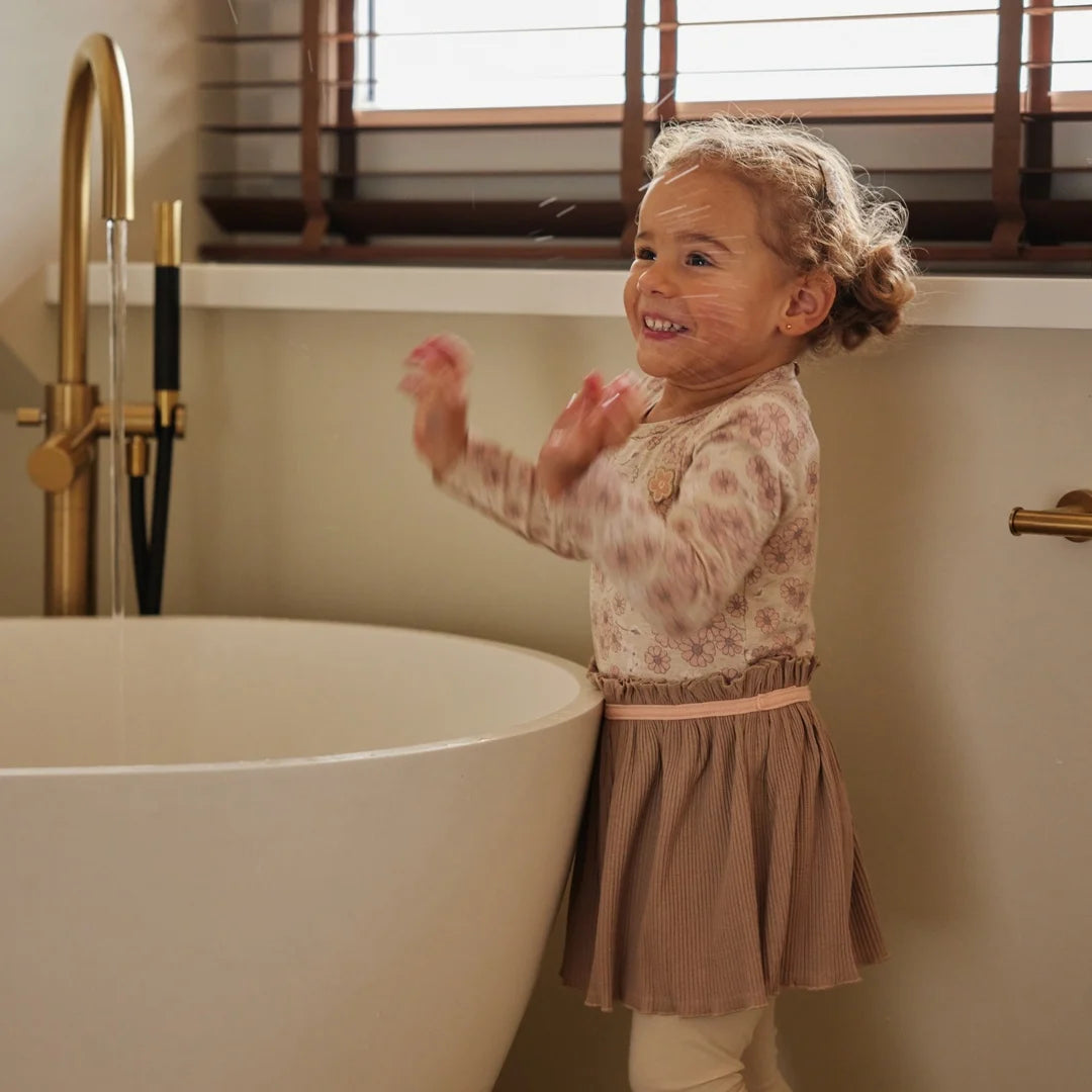 Girls Flower Dress + Headband