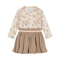 Girls Flower Dress + Headband