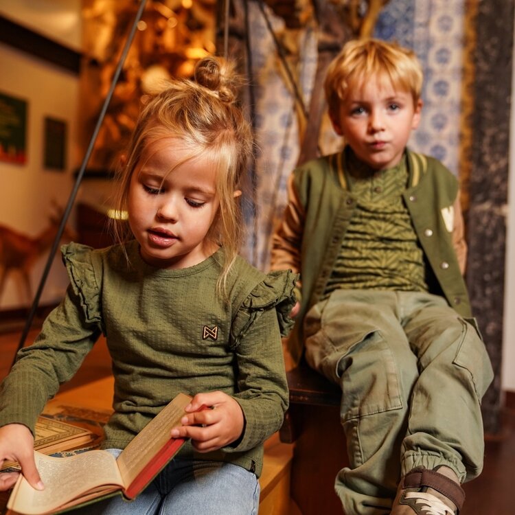 Girls Long Sleeve Ruffle Top