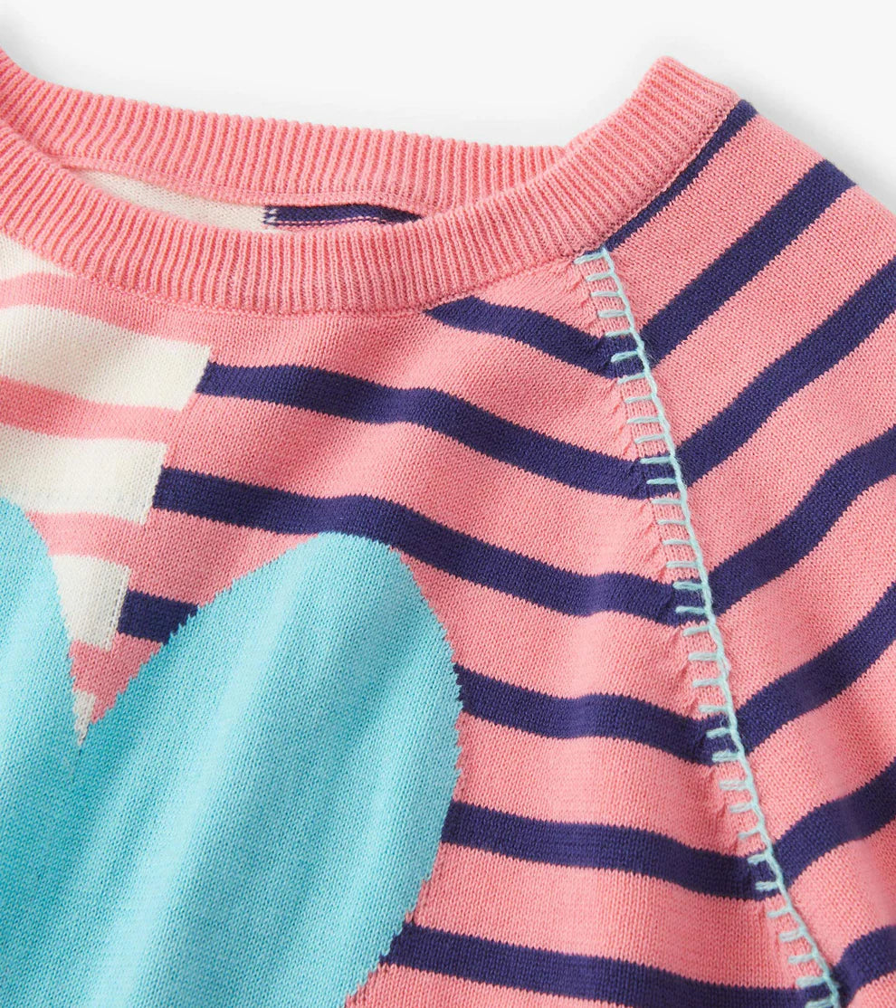 Girls Mixed Stripes Sweater