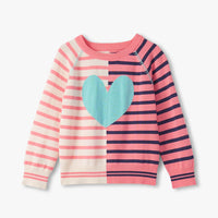 Girls Mixed Stripes Sweater
