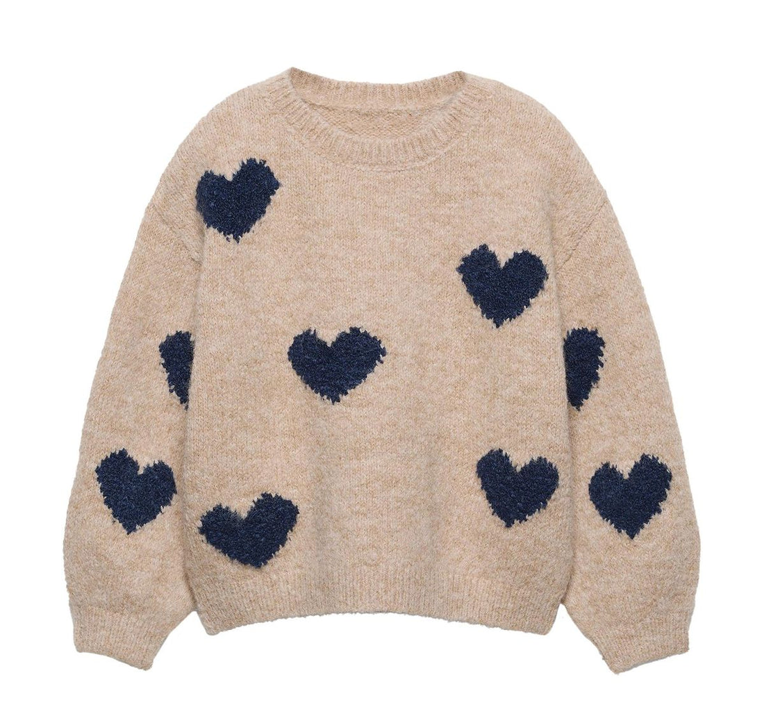 Girls Long Sleeve Crewneck Sweater