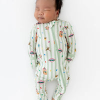 Bamboo Zippered Footie