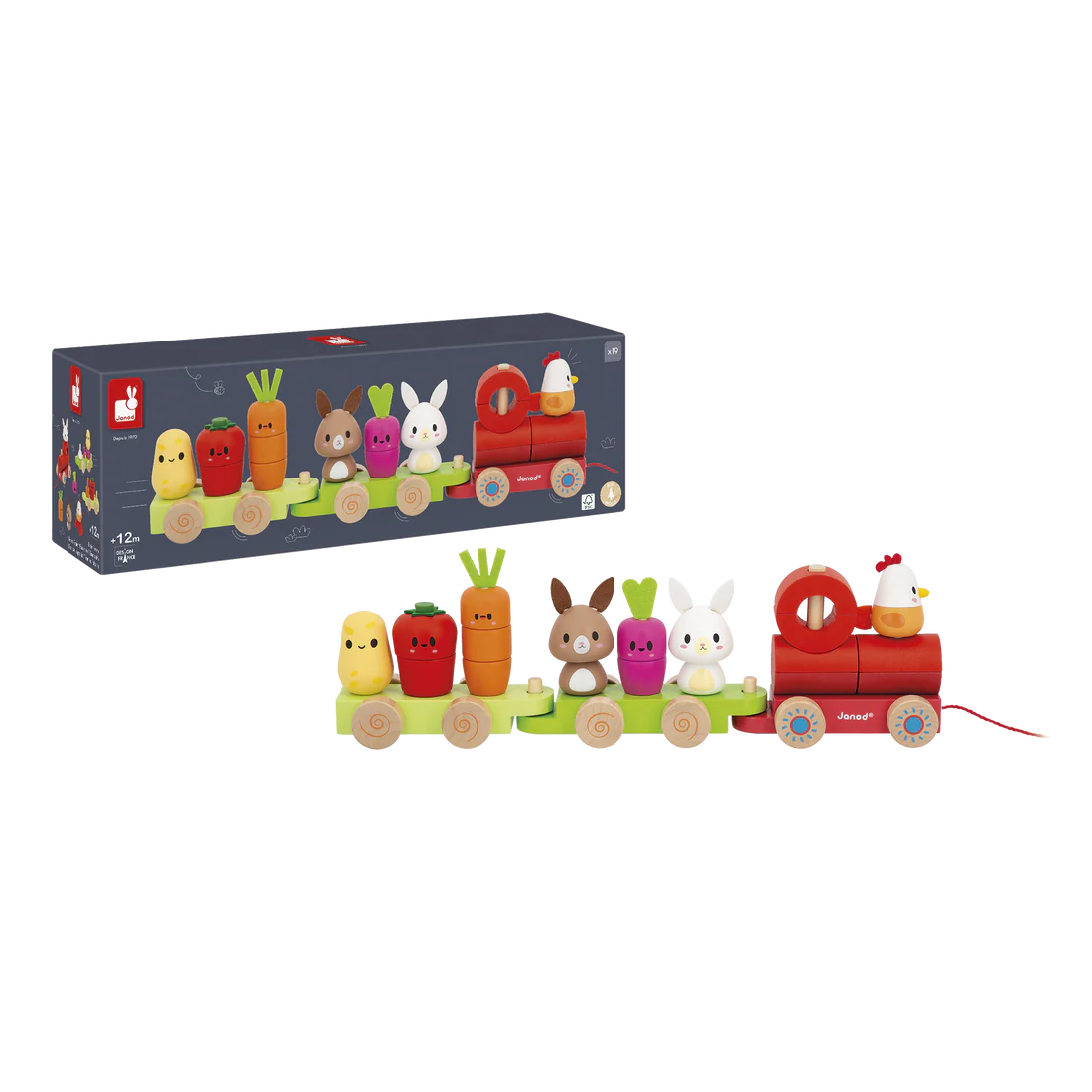 Wooden Farm Train
