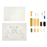 Kitty Punch Needle Rug