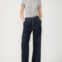Girls Amelia Wide Leg Pleated Denim