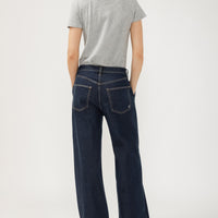 Girls Amelia Wide Leg Pleated Denim