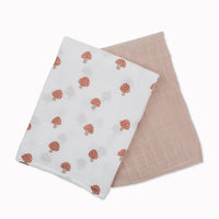 Cotton Muslin Swaddle Blankets - 2 pack