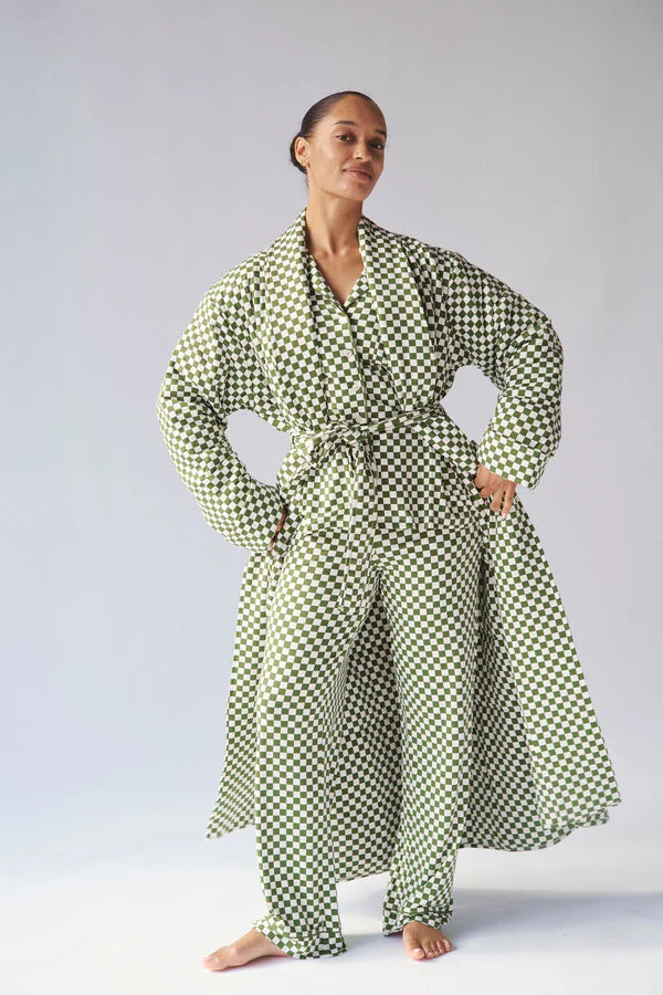 Ladies Bamboo Quilted Robe