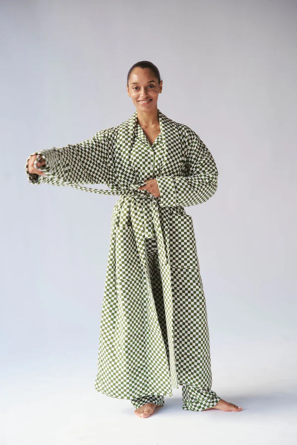 Ladies Bamboo Quilted Robe