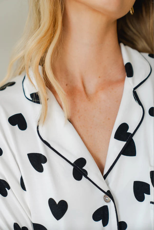 Ladies Collared Pajama Set