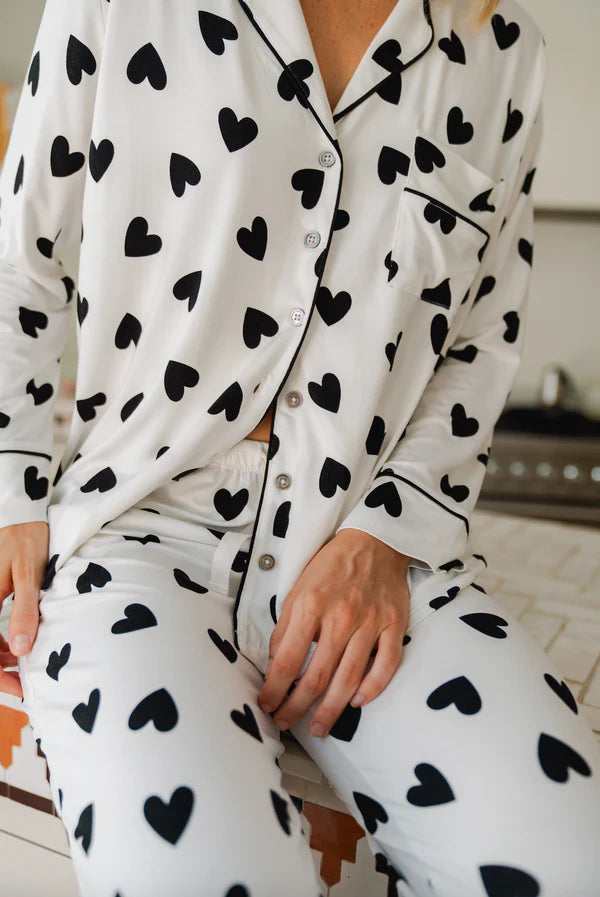 Ladies Collared Pajama Set