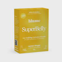 Lemon Ginger SuperBelly Water Elixirs with Prebiotics