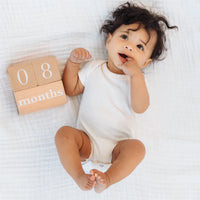 Natural Wooden Milestone Blocks