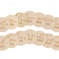 Wooden Milestone Photo Cards