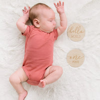 Wooden Milestone Photo Cards