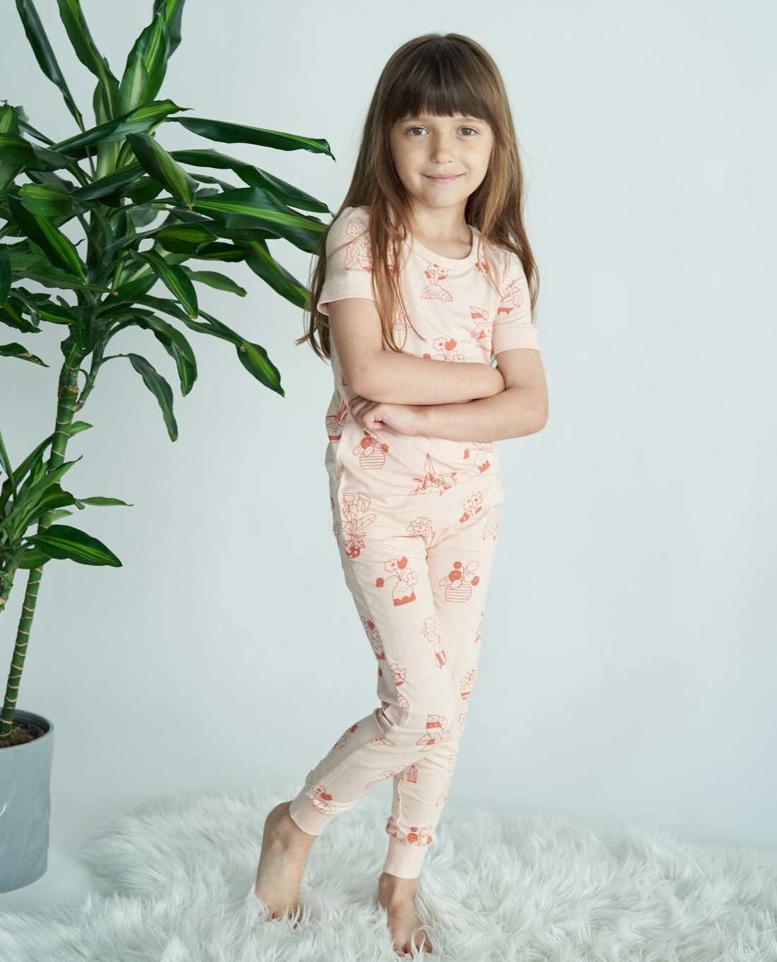 Silkberry Bamboo Short Sleeve 2 pc Pajama Set