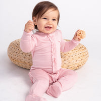 Bamboo Ruffle Footie Sleeper