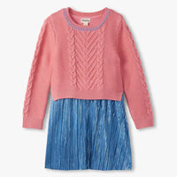 Girls Pink Flamingo Dress