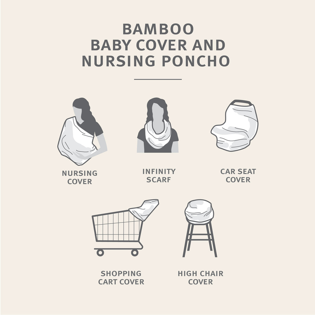Bamboo Baby Cover & Nursing Poncho