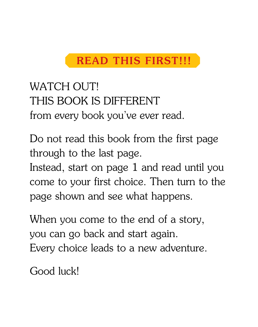 Choose Your Own Adventure Books (Gr 2 Level)