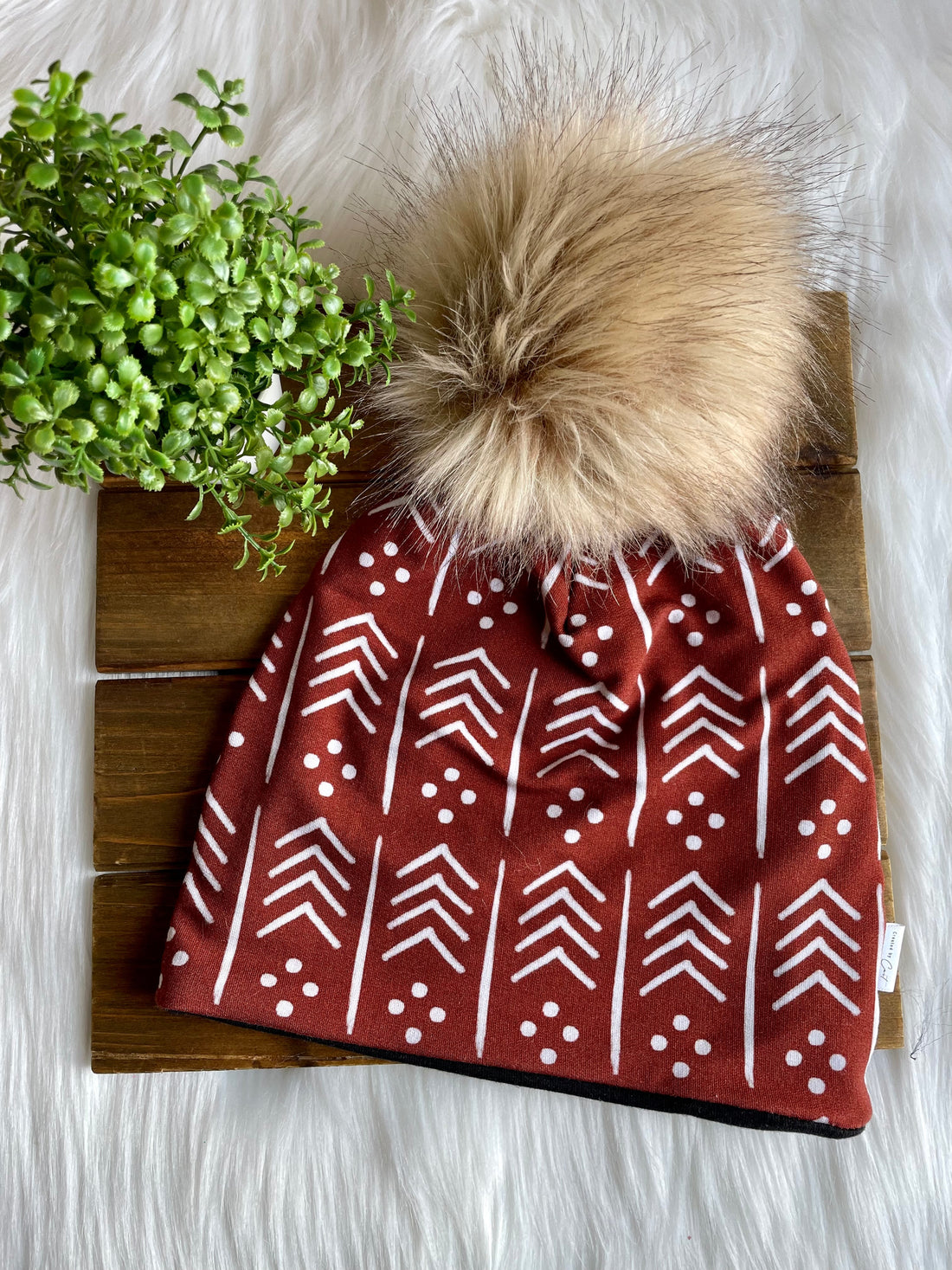 Bamboo Terry Beanie with Pom Pom