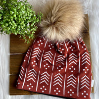 Bamboo Terry Beanie with Pom Pom