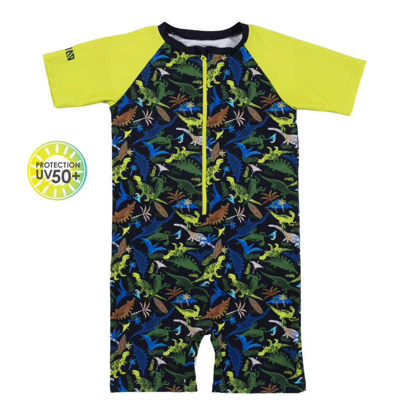 One Piece Short Sleeve Swimsuit (6/9M-4Y)