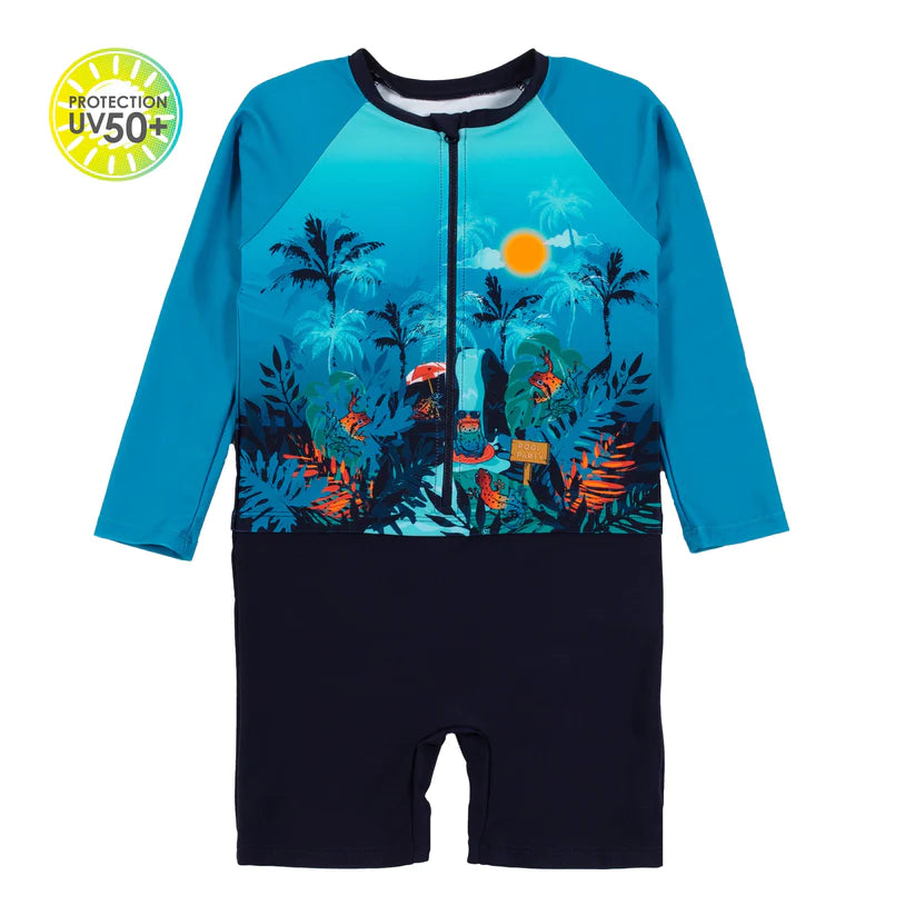 One Piece Long Sleeve Swimsuit (6/9M-4Y)