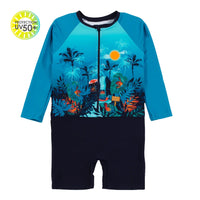 One Piece Long Sleeve Swimsuit (6/9M-4Y)