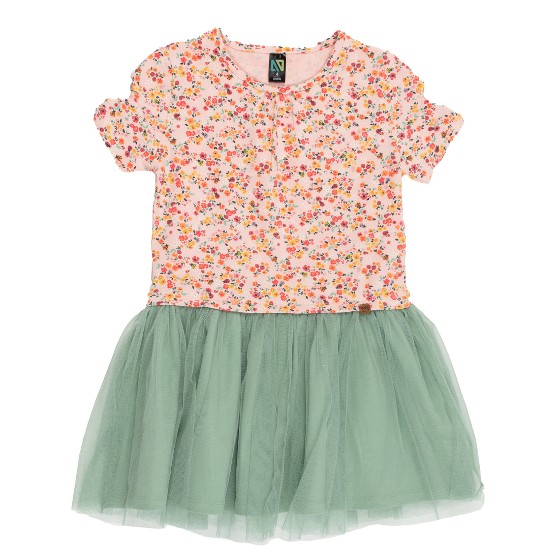 Girls Floral Tulle Dress