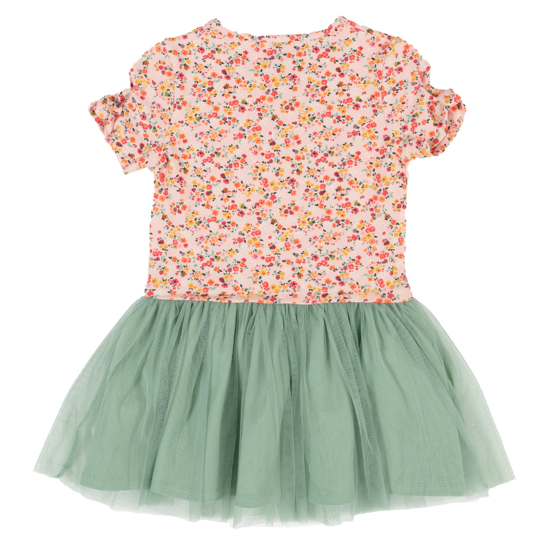 Girls Floral Tulle Dress