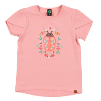 Girls Pink Print Top