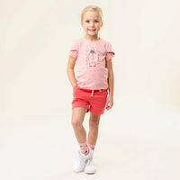 Girls Pink Print Top