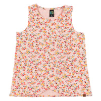 Girls Crossover Floral Tank