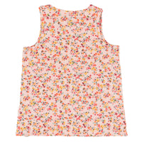 Girls Crossover Floral Tank