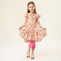 Girls Floral Print Dress
