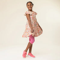 Girls Floral Print Dress