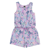 Girls Lilac Floral Romper