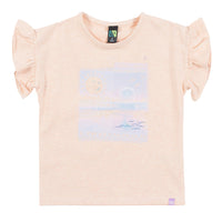 Girls Ruffled Sleeved T-Shirt