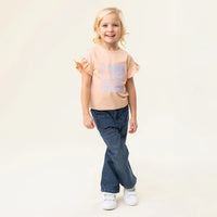Girls Ruffled Sleeved T-Shirt
