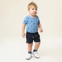 Baby Two Piece Onesie & Reversible Short Set