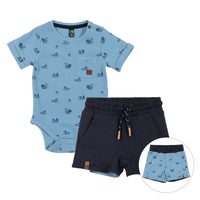 Baby Two Piece Onesie & Reversible Short Set