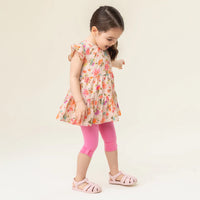 Baby Two Piece Floral Dress & Pant Set