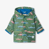 Toddler Boys Button Up Rain Jacket