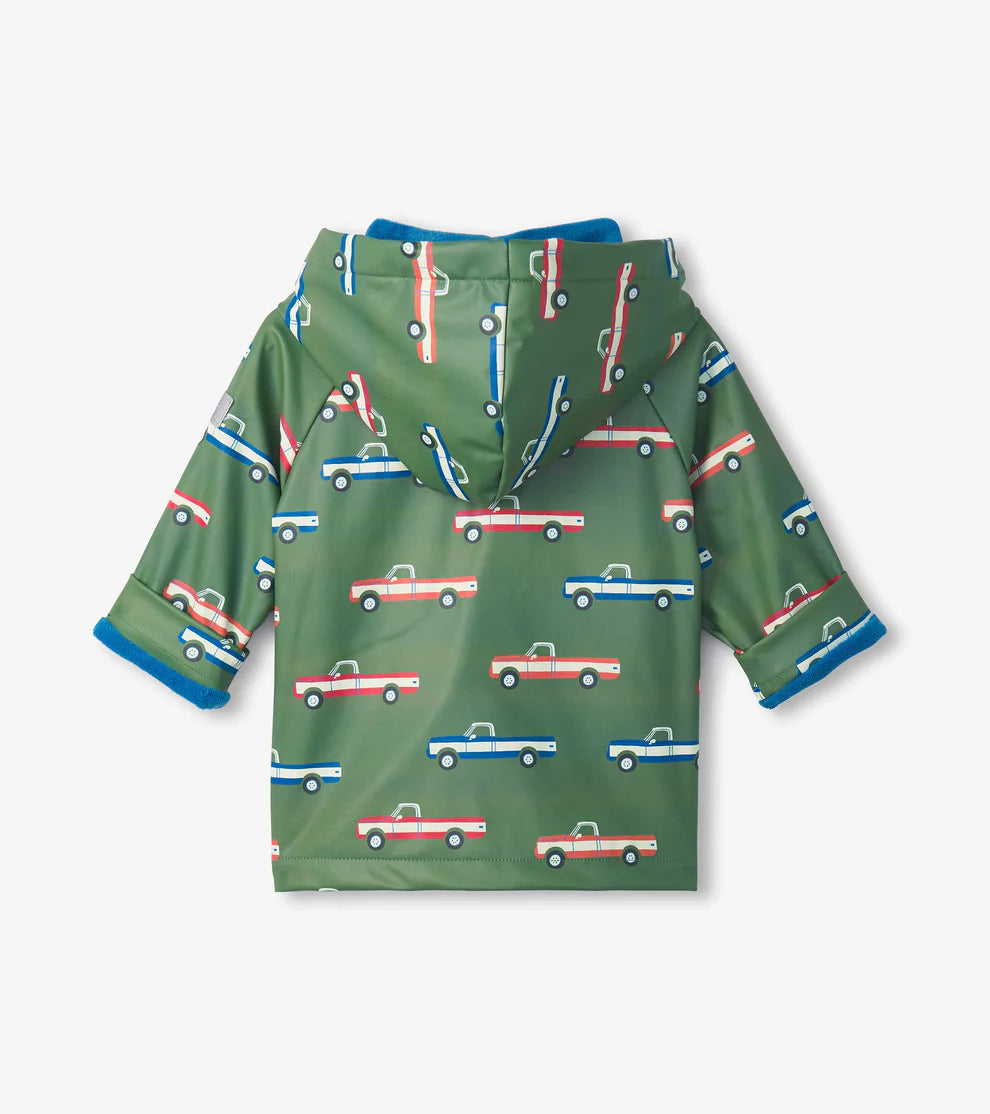 Toddler Boys Button Up Rain Jacket
