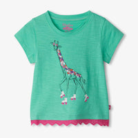 Baby & Toddler Giraffe Eyelet Trim T-Shirt