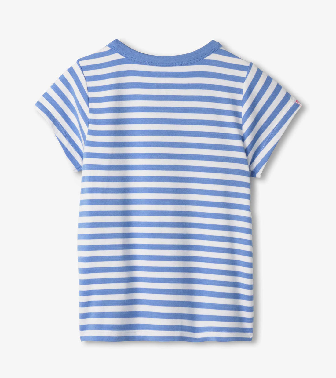 Girls Bamboo Cornflower Stripes Tee