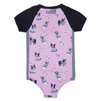 Girls UV One Piece Rashguard Swimsuit